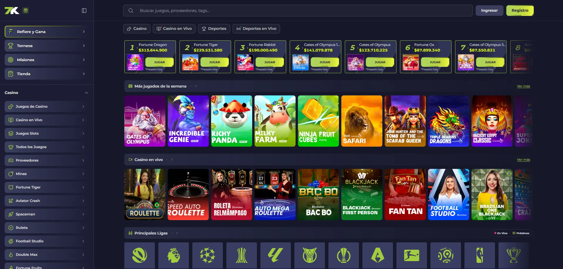 Bet7k Casino plataforma oficial — casino y apuestas deportivas en línea