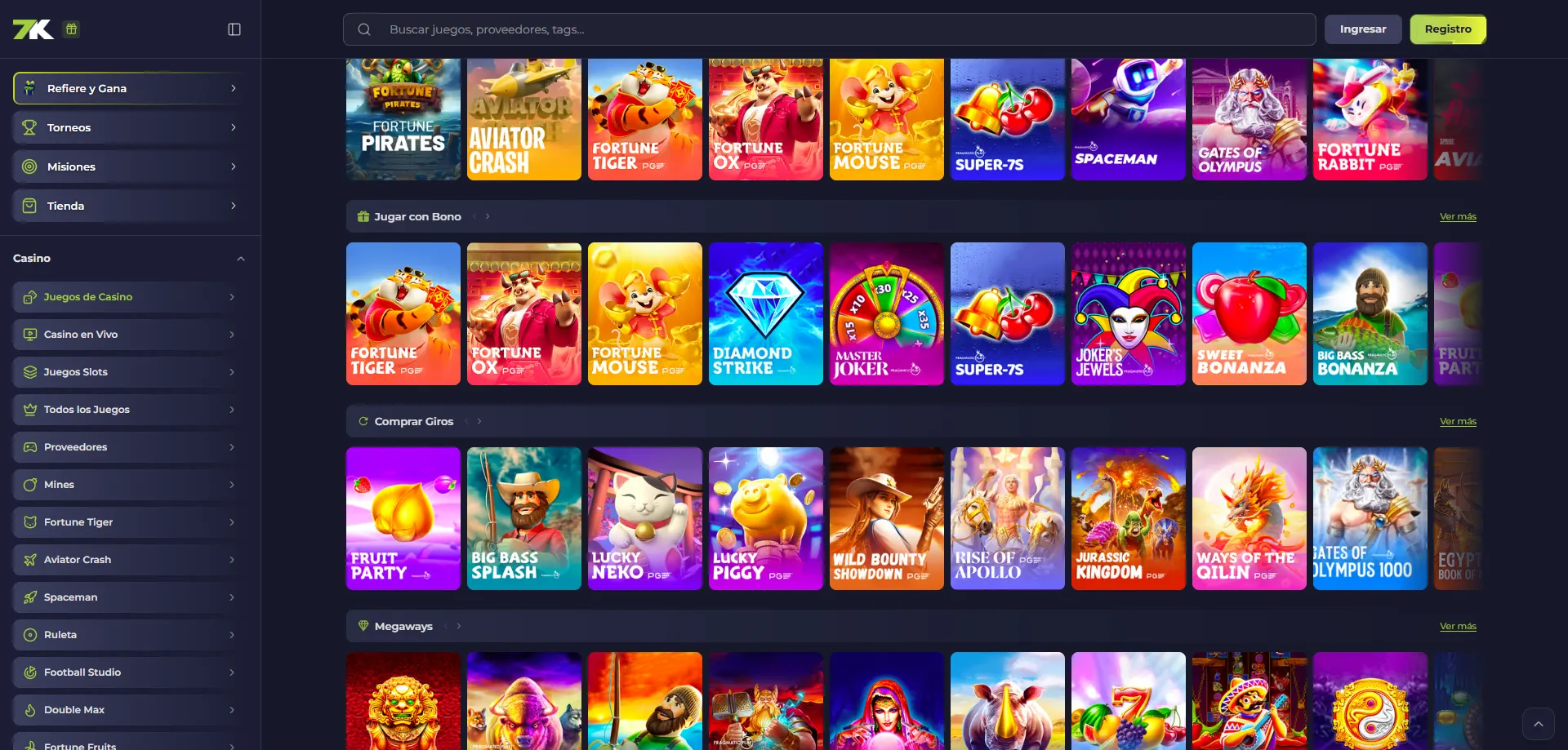 Bet7k Casino en vivo — ruleta, blackjack y baccarat con crupieres reales